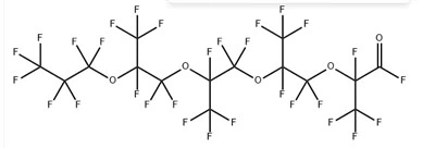 Perfluoro -2, 5,8, 11- tetrametil -3, 6,9, 12- tetraoxapentadecanoyl fluoride Cas 34761-47-2}}}